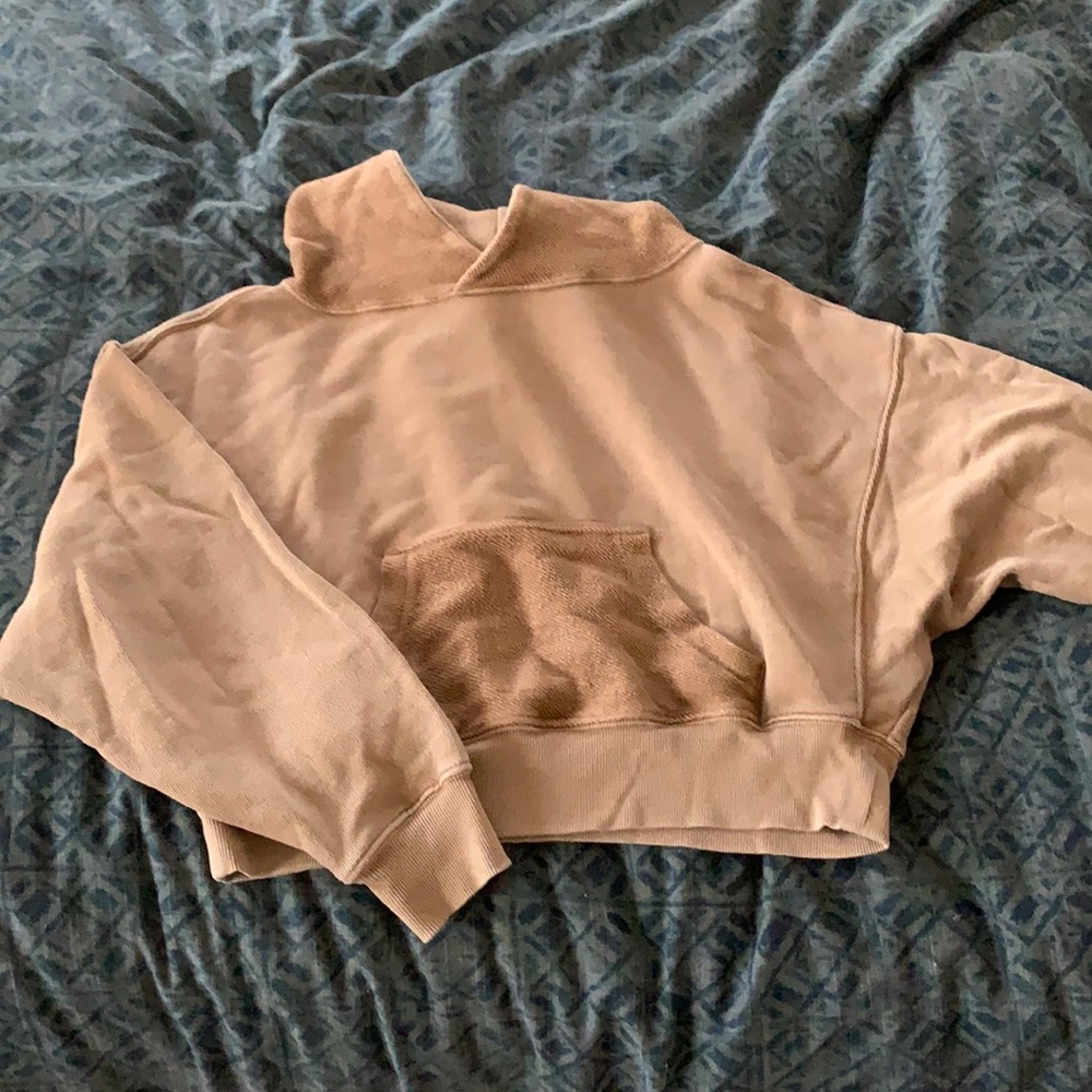 Free people light brown hoodie, perfect condition